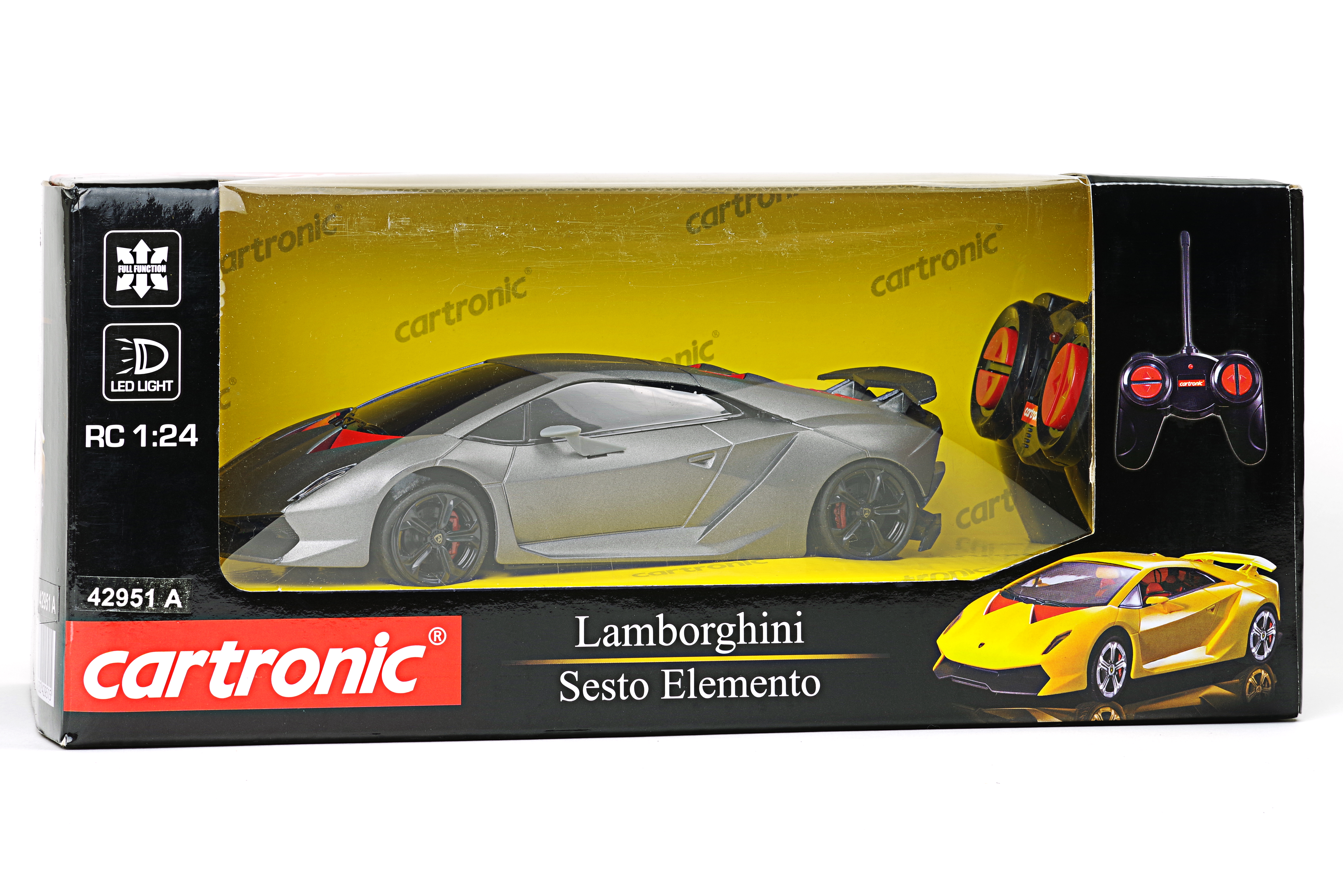 Ferngesteuerte Auto Lamborghini Sesto Elemento 1:24 Kinder Geschenk Lizenz Grau